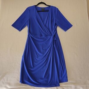 LAUREN RALPH LAUREN Elegant Royal Blue Dress SIZE 16